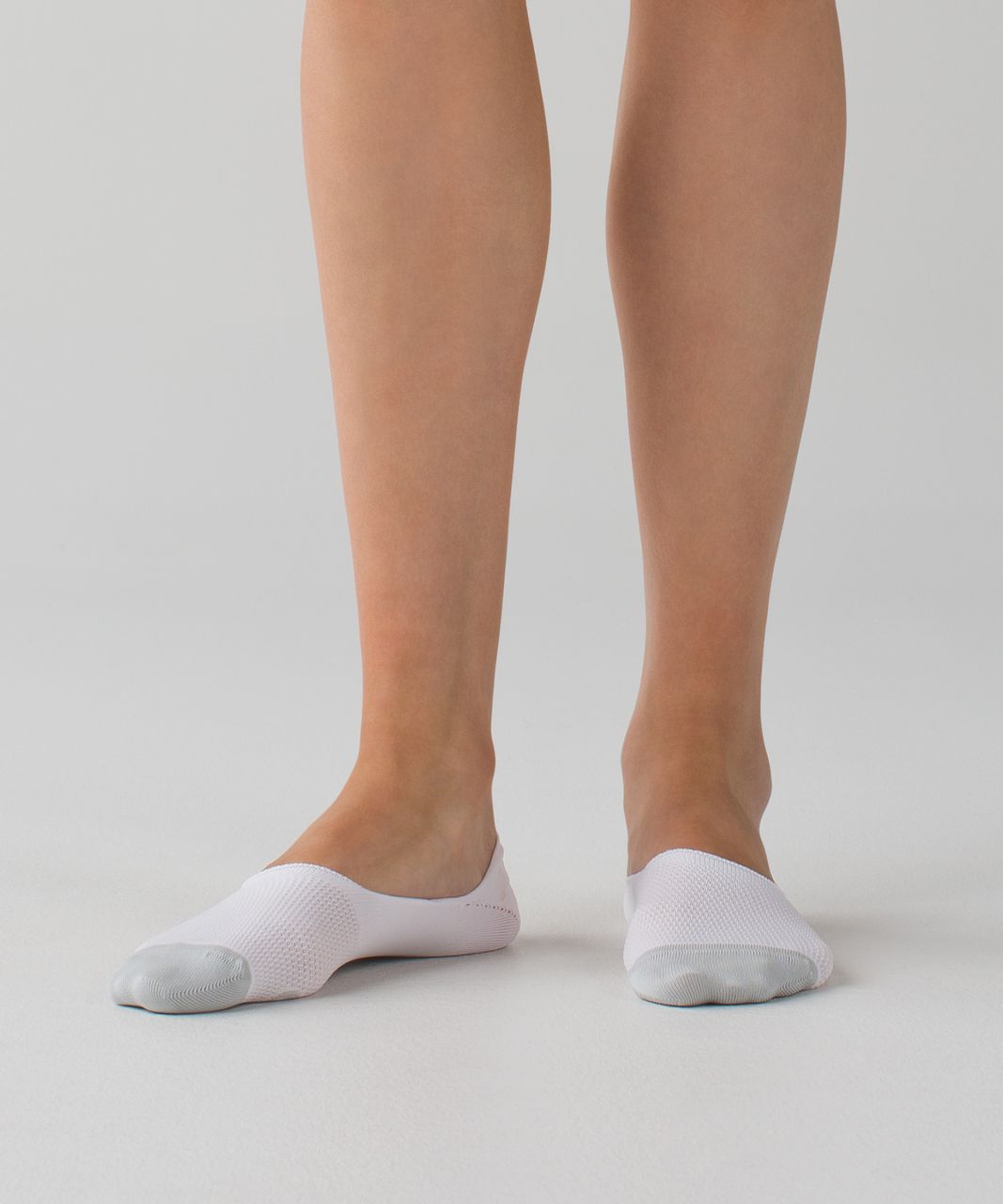 Lululemon Secret Sock - White / Silver Spoon