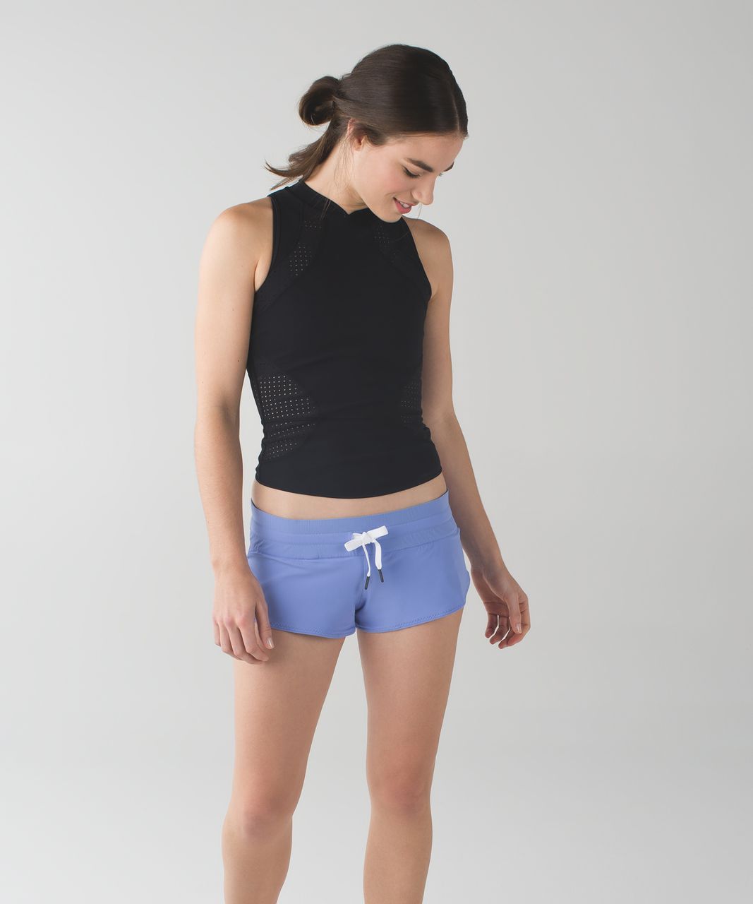 Lululemon Water:  Surf Short - Lullaby / Heathered Texture Printed Greyt Deep Coal