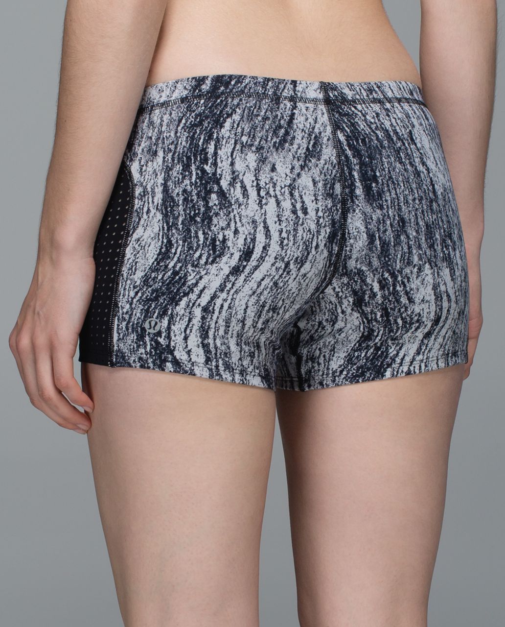 Lululemon Water:  Sweat 2 Swim Water Short - Texture Twist White Black / Black