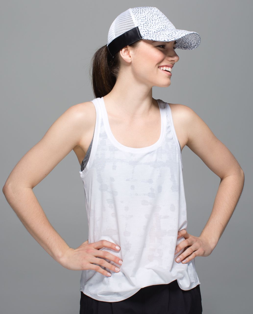 Lululemon What'SUP Hat - Dottie Dash White Black / Deep Coal