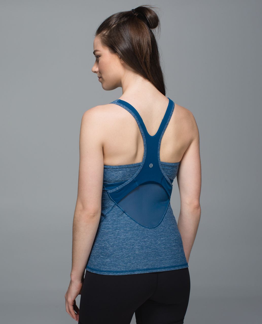 Lululemon Crossback Tank II - Heathered Poseidon / Poseidon