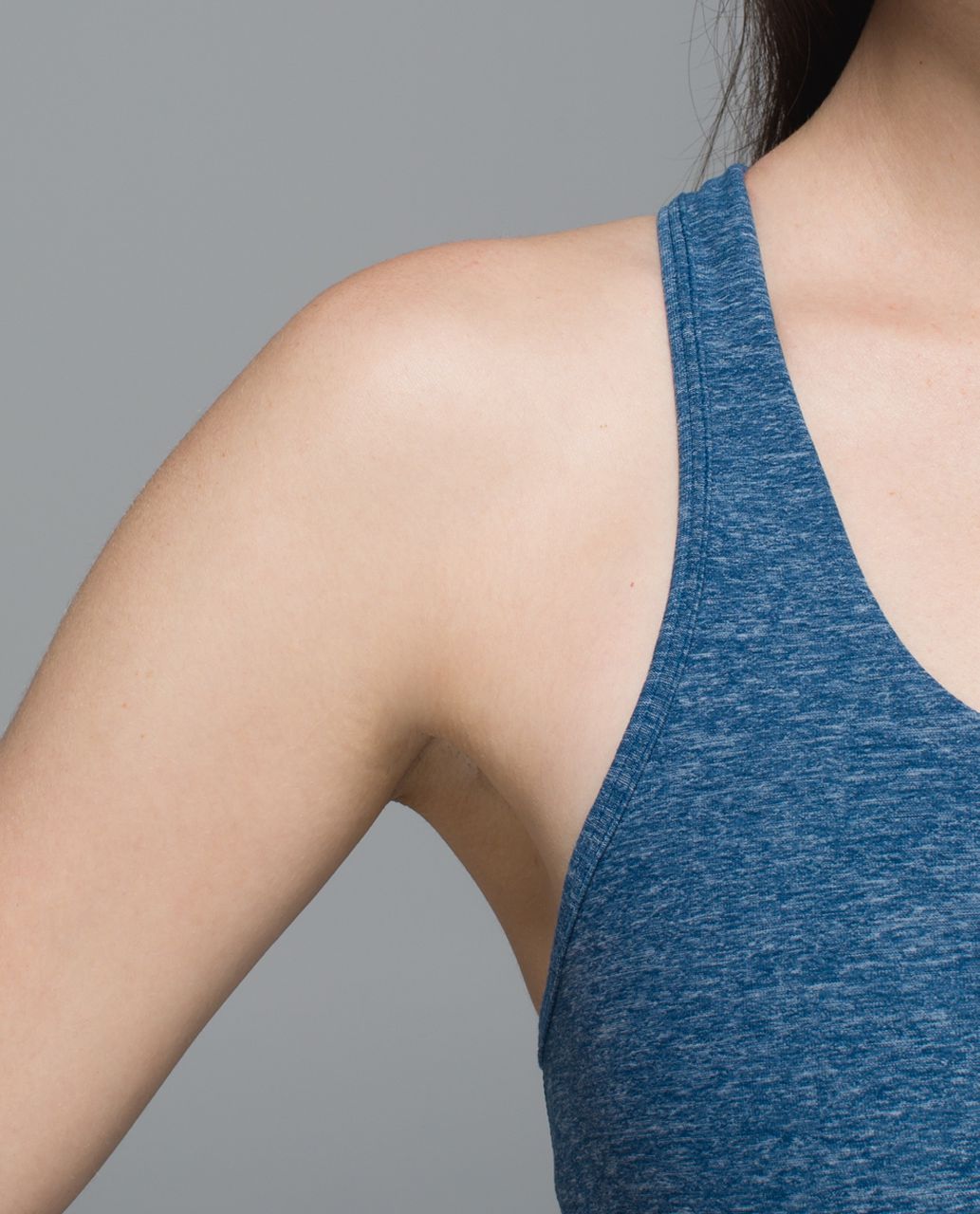 Lululemon Crossback Tank II - Heathered Poseidon / Poseidon