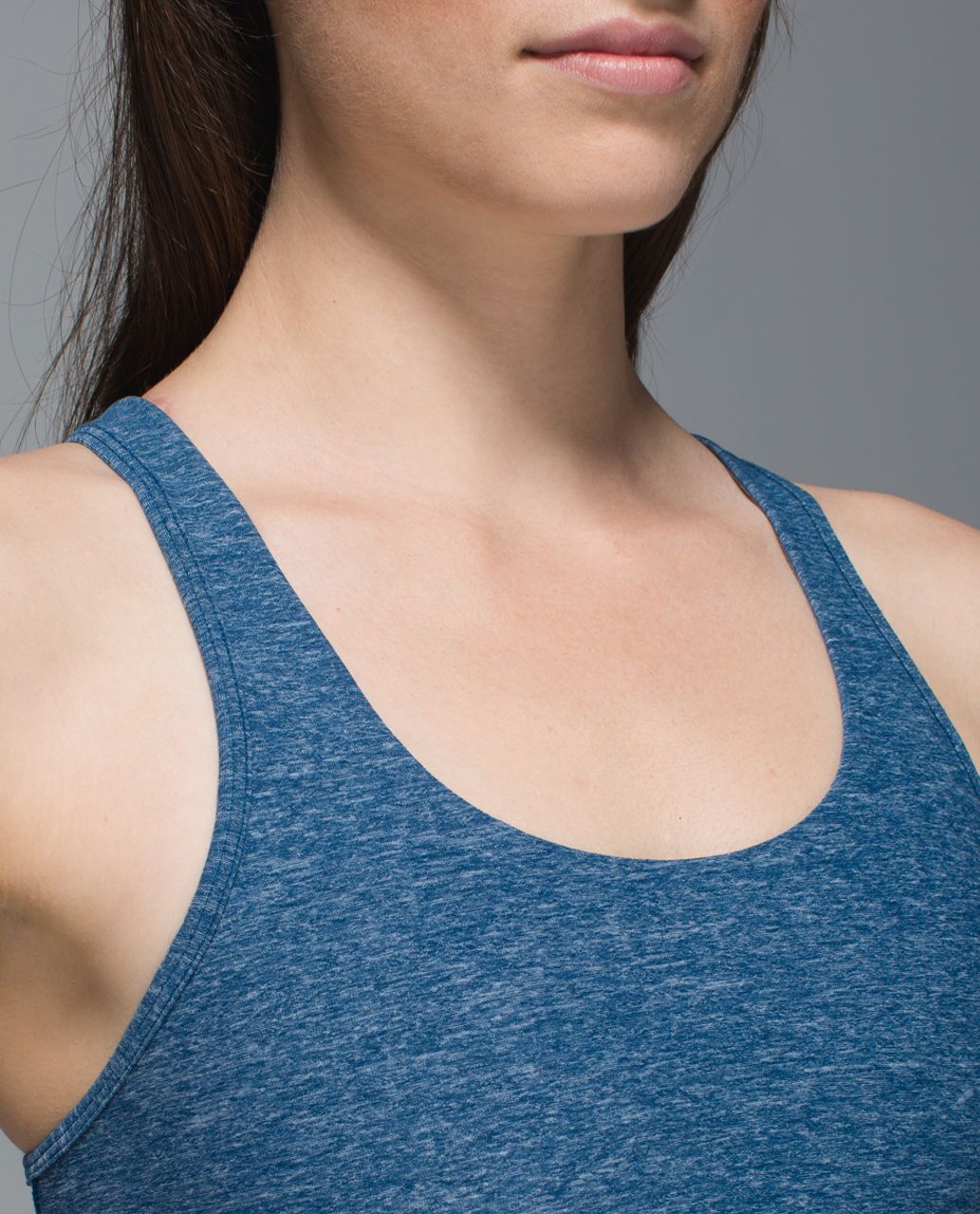 Lululemon Crossback Tank II - Heathered Poseidon / Poseidon