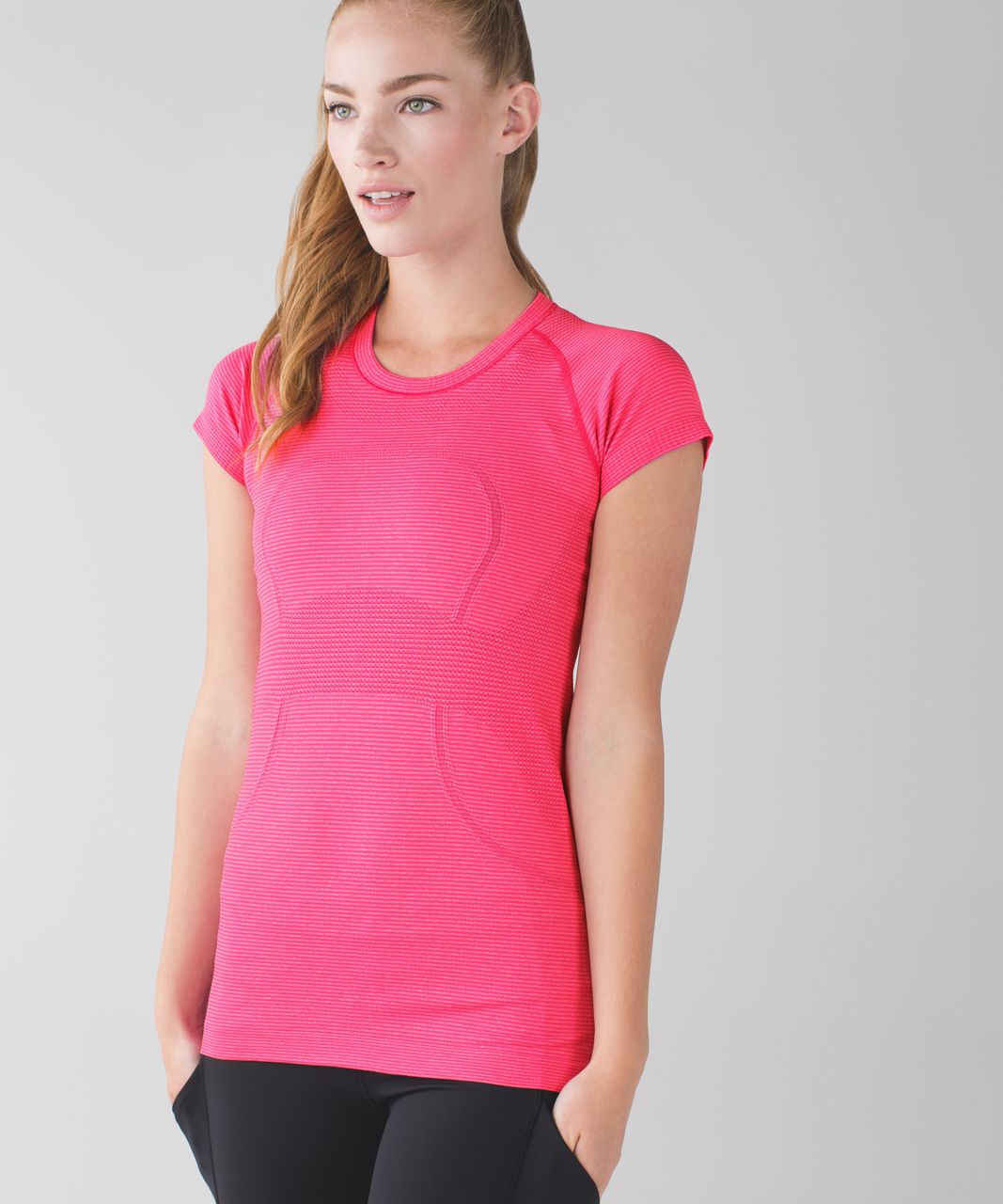 Lululemon Swiftly Tech Short Sleeve Crew - Heathered Jewelled Magenta (First Release)