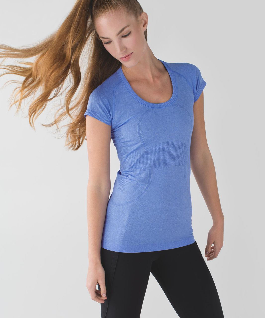 Lululemon Swiftly Tech Short Sleeve Scoop - Heathered Lullaby