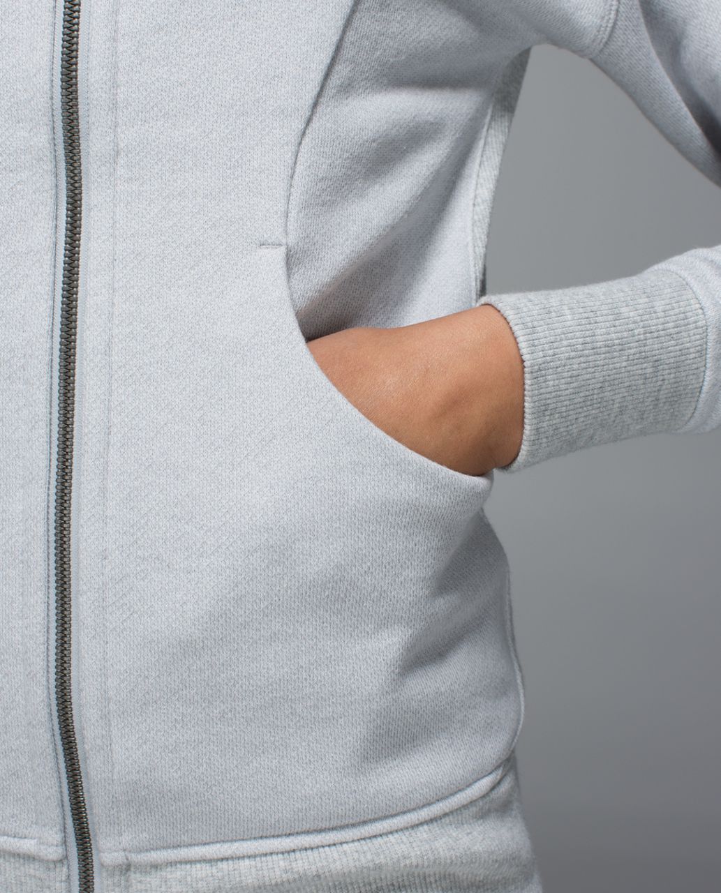 Lululemon On The Daily Hoodie - Heathered Silver Spoon / Heathered Light Grey