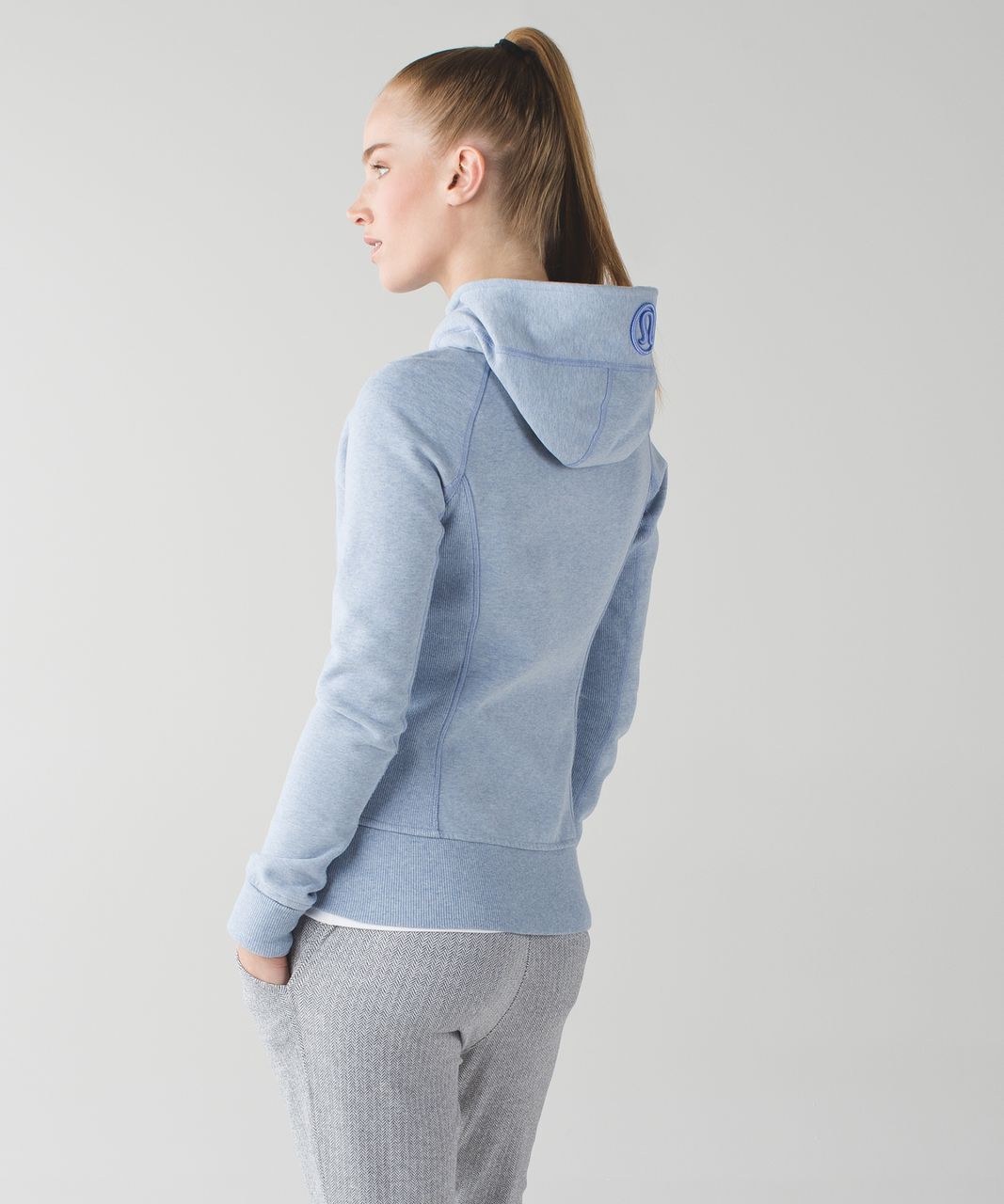 Lululemon Scuba Hoodie II - Heathered Tranquil Blue - lulu fanatics