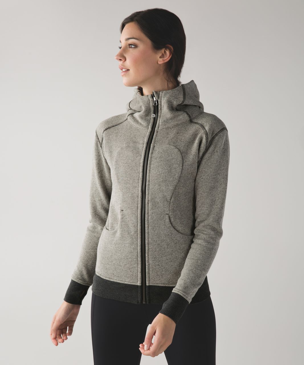 Lululemon On The Daily Hoodie - Heathered Black / Heathered Dark Grey