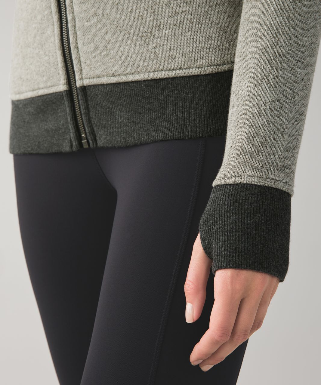 Lululemon On The Daily Hoodie - Heathered Black / Heathered Dark Grey