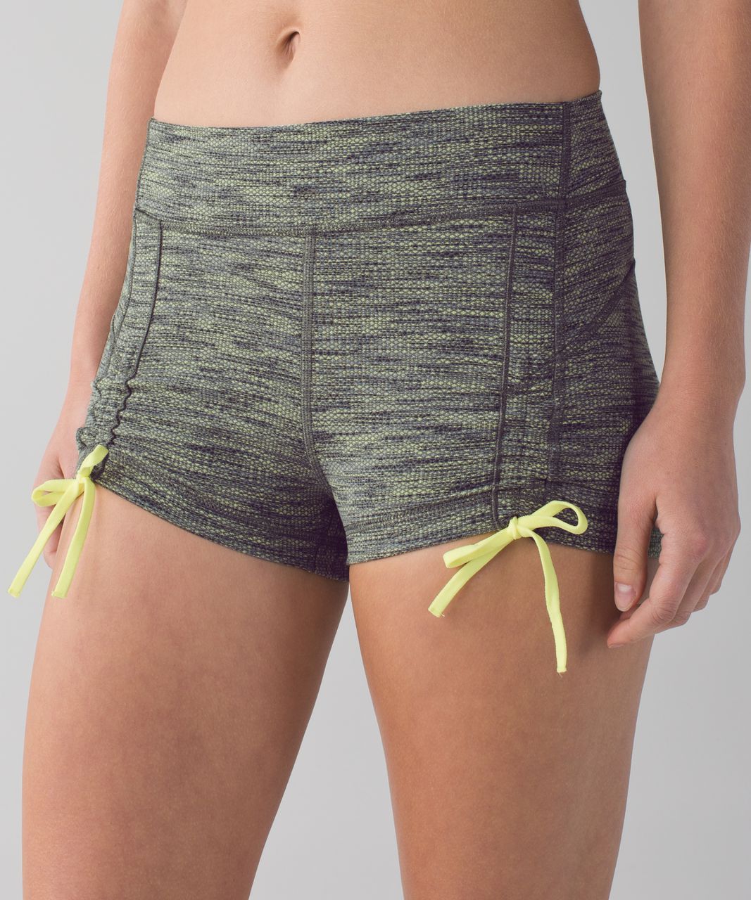 Lululemon Liberty Short - Diamond Jacquard Space Dye Slate Clarity Yellow