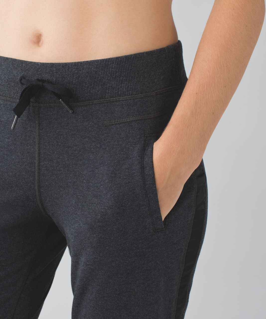 Lululemon All You Need Pant - Heathered Black / Black - lulu fanatics