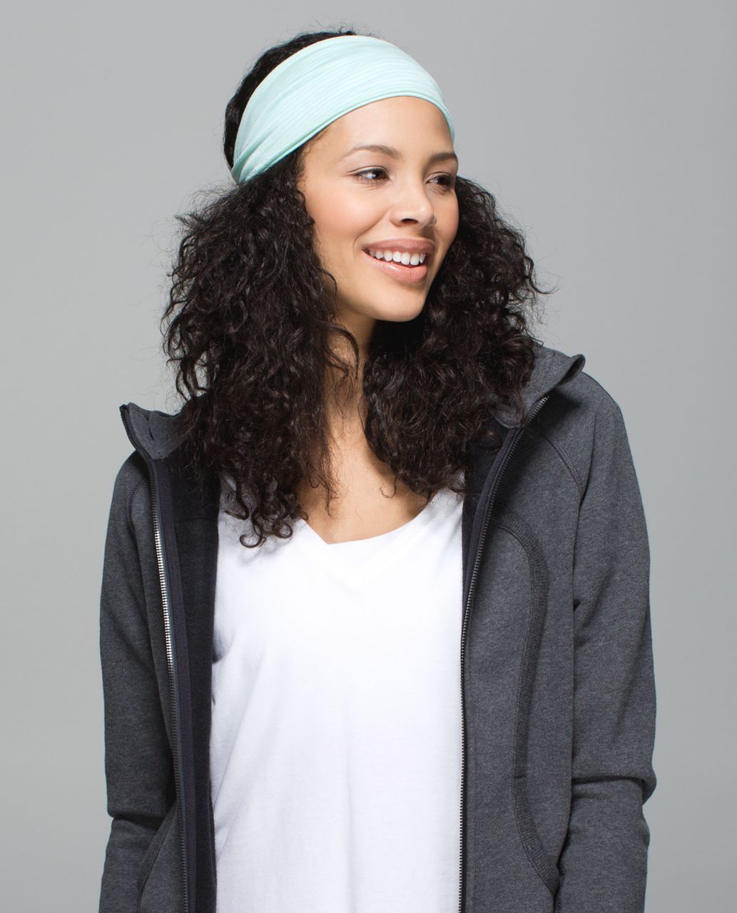 Lululemon Fringe Fighter Headband - Sea Mist / Heathered Sea Mist