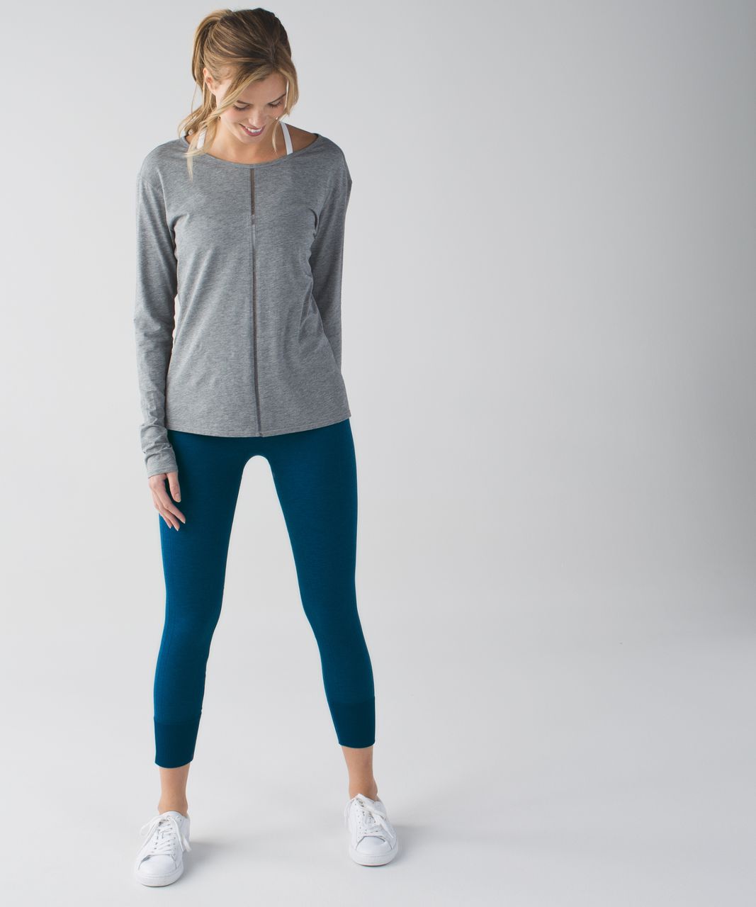 LULULEMON Poseidon SEAMLESSLY STREET CROP Leggings - Blue - Size 10 Women's  