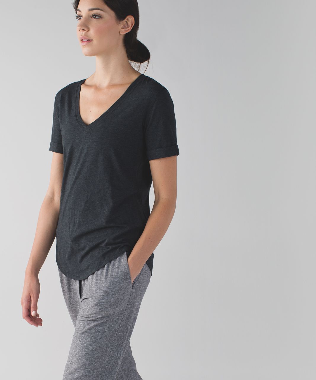 Lululemon Love Tee II - Heathered Black