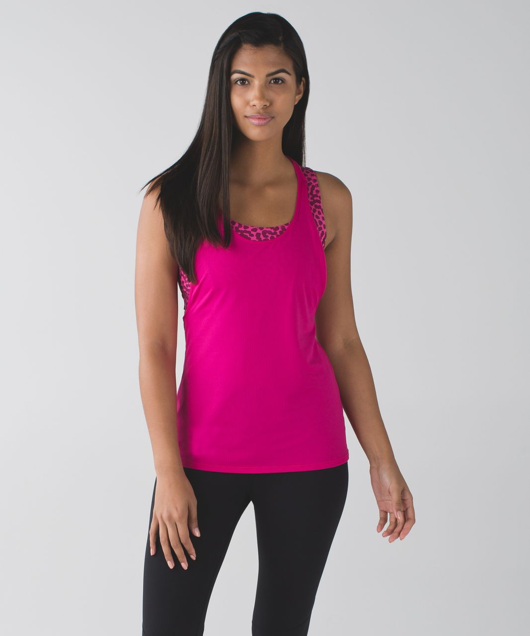 Lululemon All Sport Support Tank - Jewelled Magenta / Ace Spot Jewelled Magenta Dashing Purple