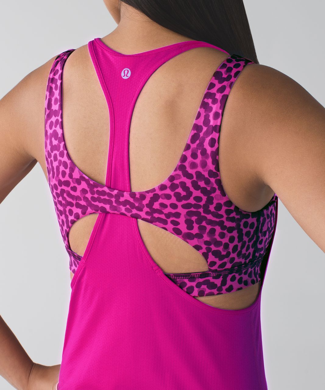 Lululemon All Sport Support Tank - Jewelled Magenta / Ace Spot Jewelled Magenta Dashing Purple