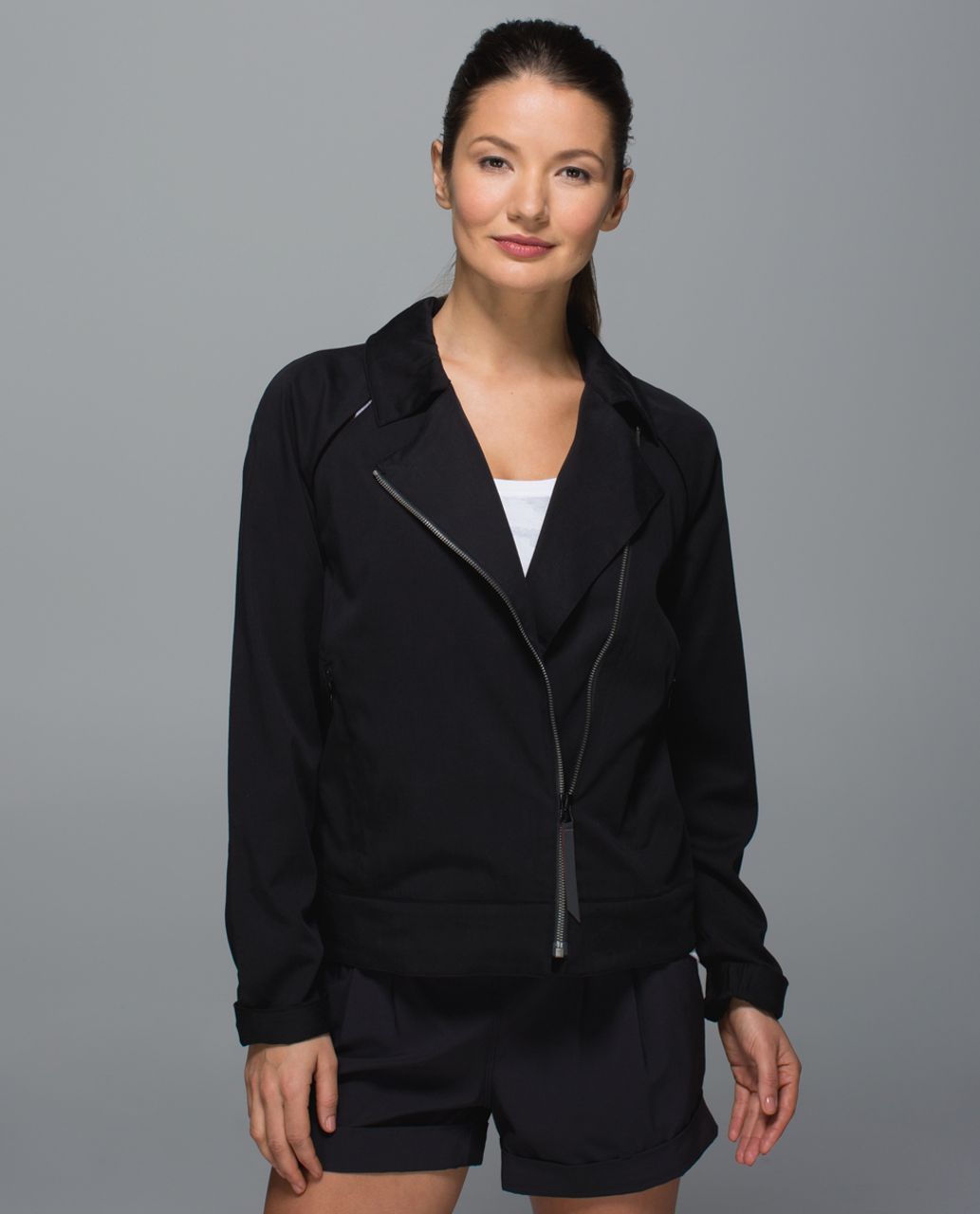 Lululemon Soft Summer Jacket - Black / All Court Texture Deep Coal Black