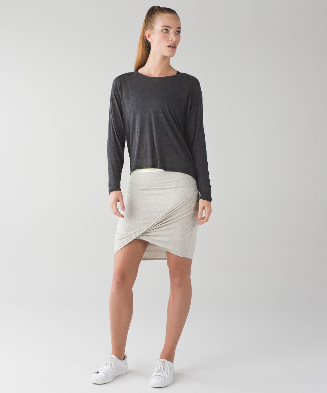 Lululemon Inner Essence Skirt - Black / Black / Slate - lulu fanatics