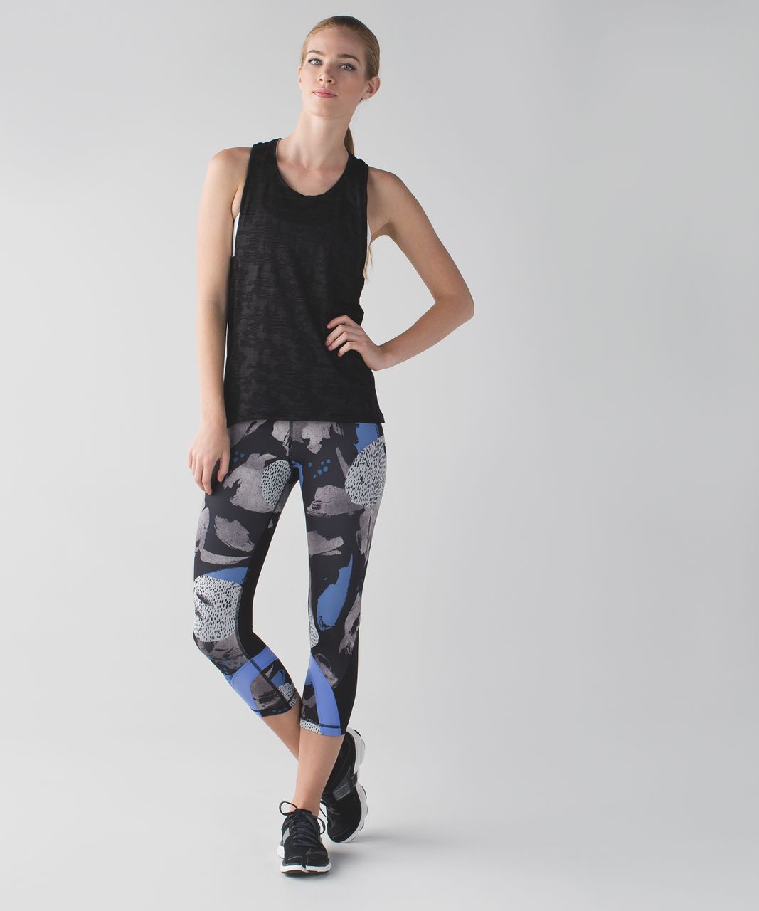 Lululemon Run: Inspire Crop II - Black - lulu fanatics