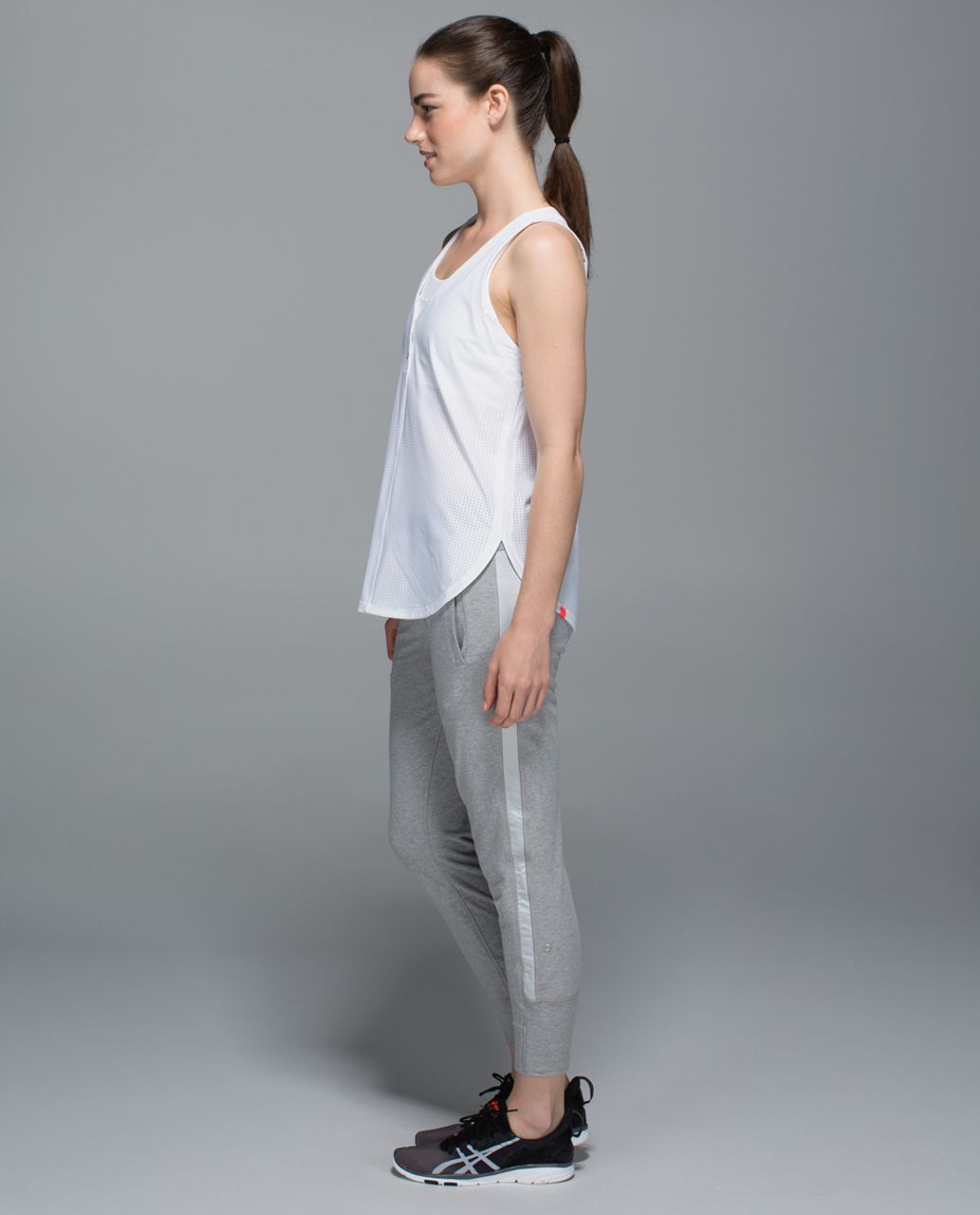 Lululemon All You Need Pant - Heathered Medium Grey / Heathered Gator Green / Silver Spoon