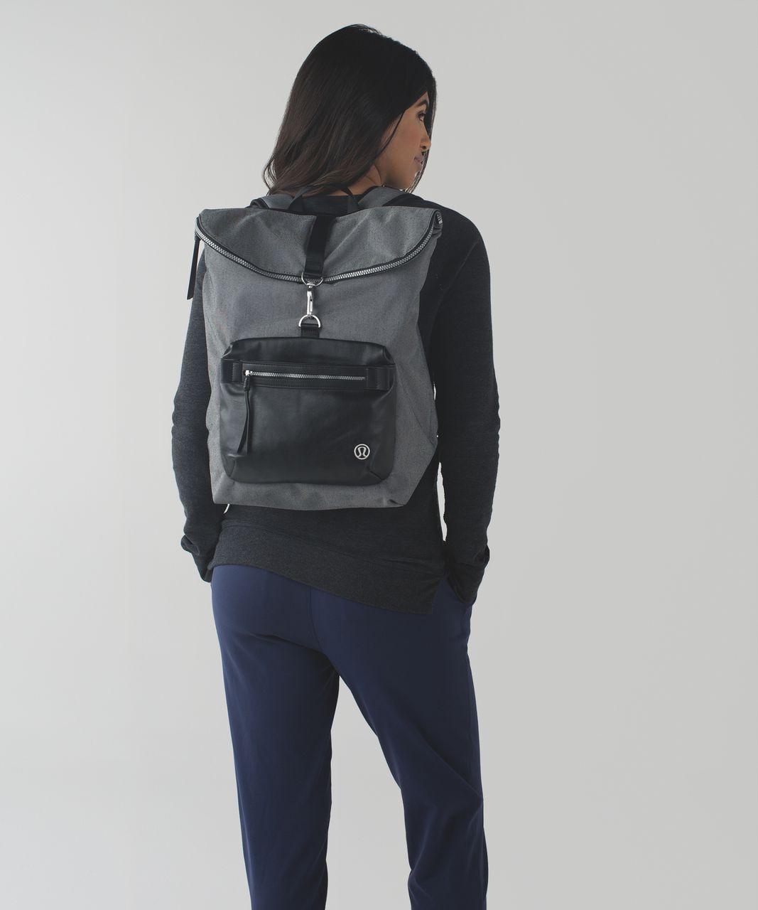 Lululemon Kickin' It Backpack - Black / Slate / Black