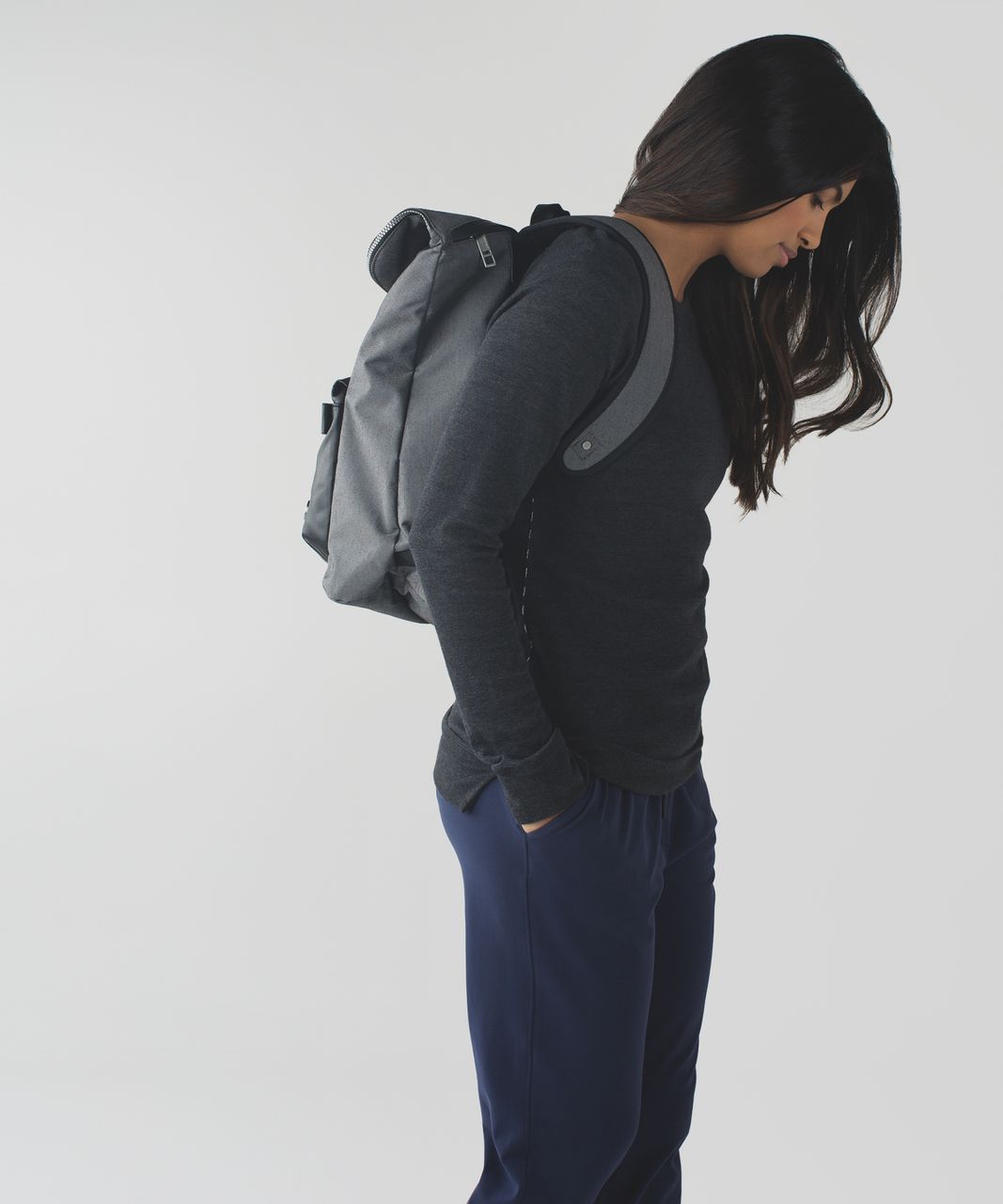 Lululemon Kickin' It Backpack - Black / Slate / Black