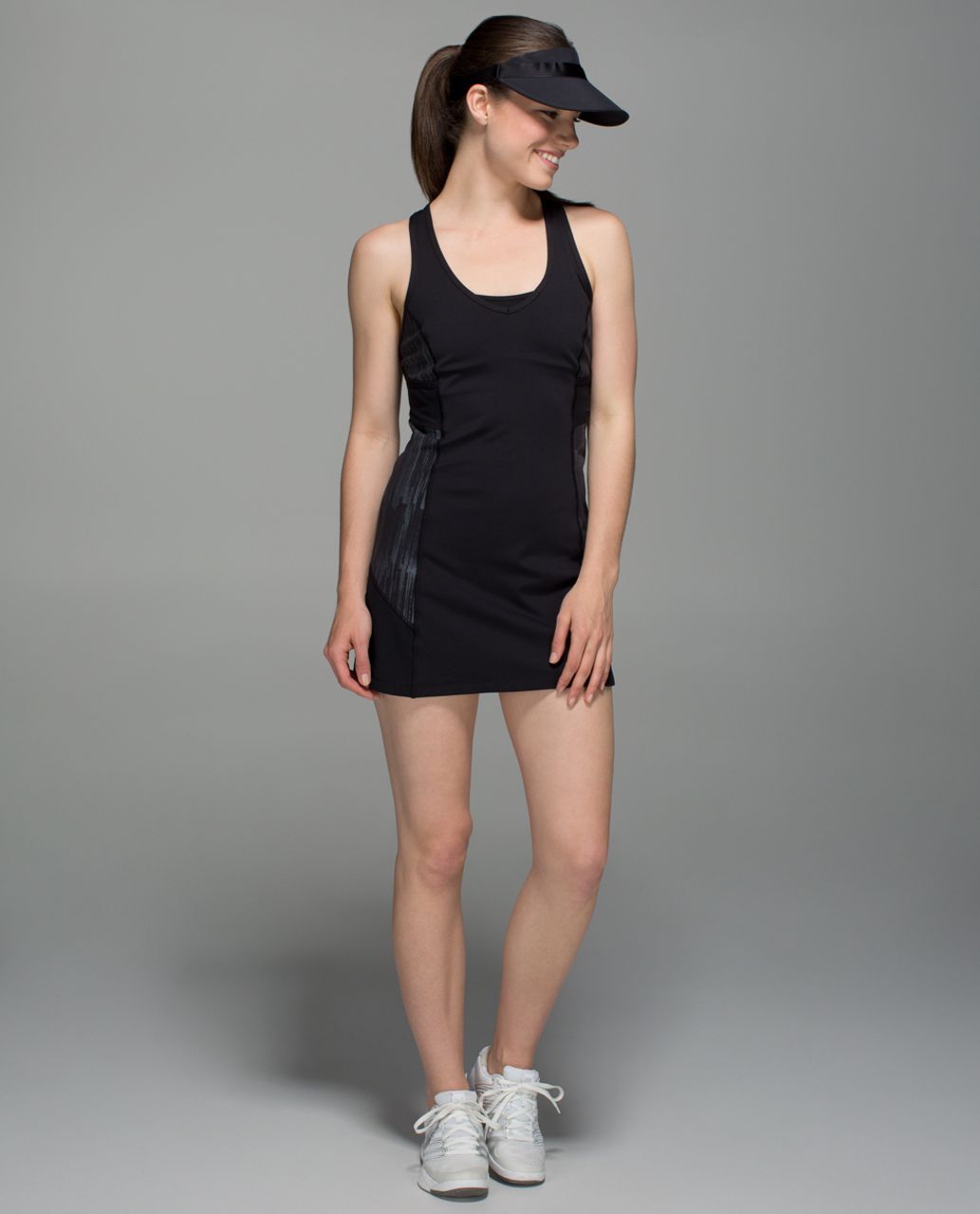 black tennis dress