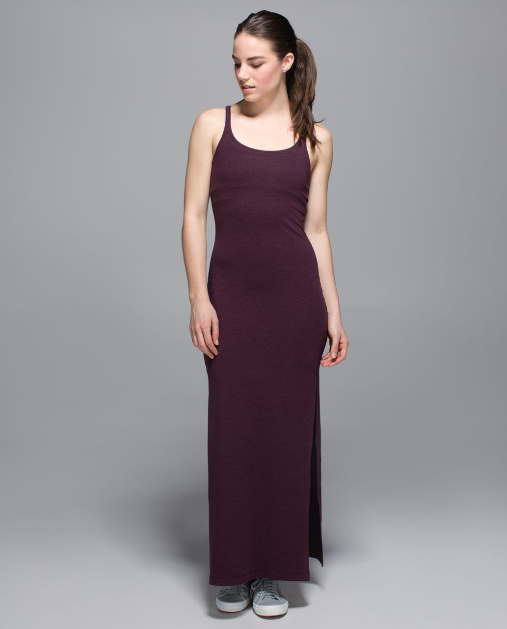 Lululemon Refresh Maxi Dress size 6 Heathered Medium Grey NWT Gray First  Release