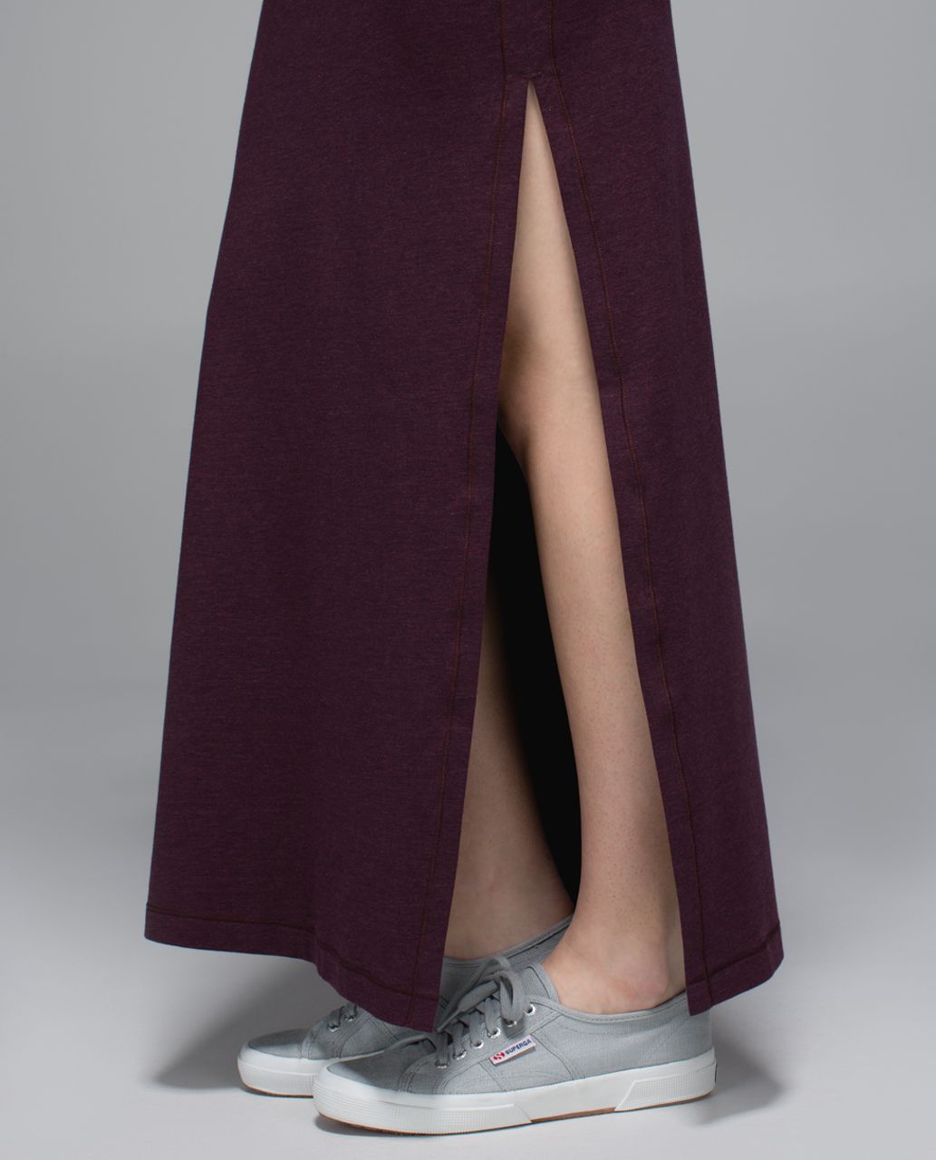 Lululemon Refresh Maxi Dress - Heathered Bordeaux Drama / Black Cherry