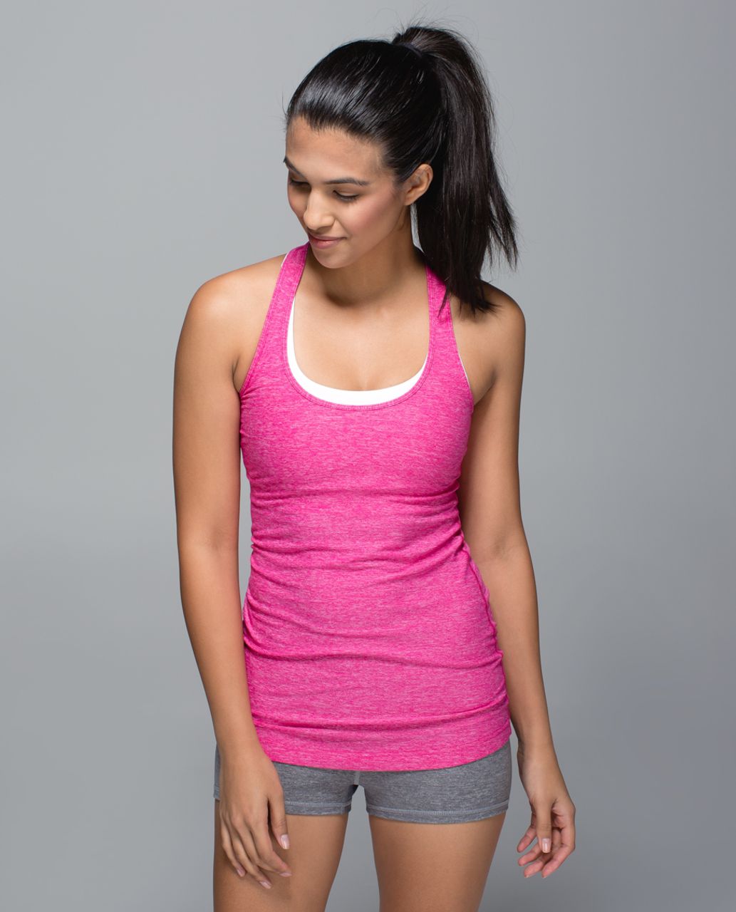 lululemon Cool Racerback Tank Heathered Jewelled Magenta