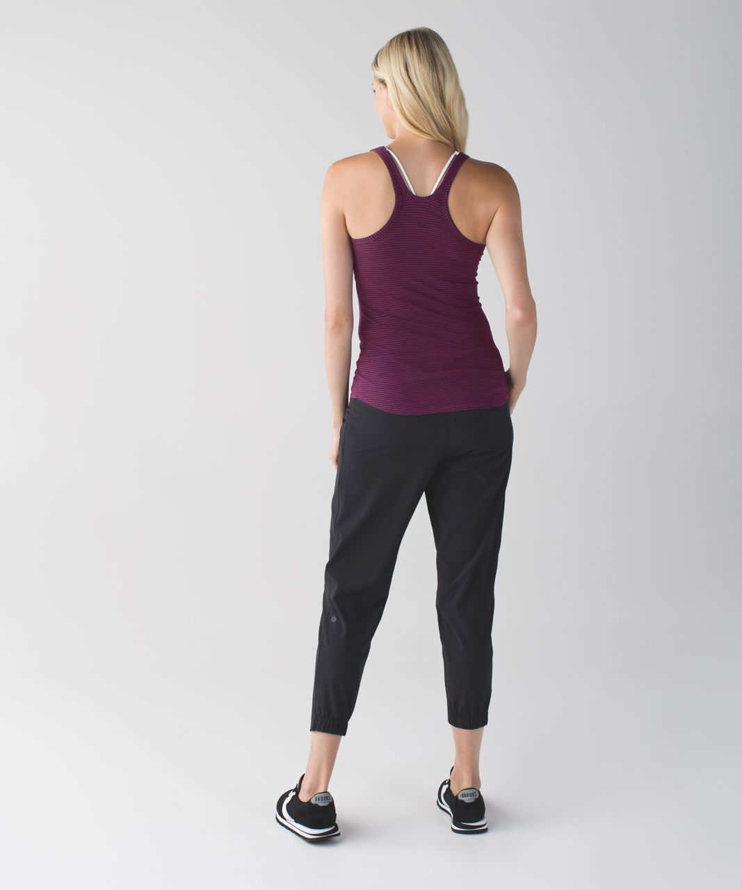 Lululemon Studio Racerback *Vitasea - Heathered Berry Yum Yum / Black Cherry