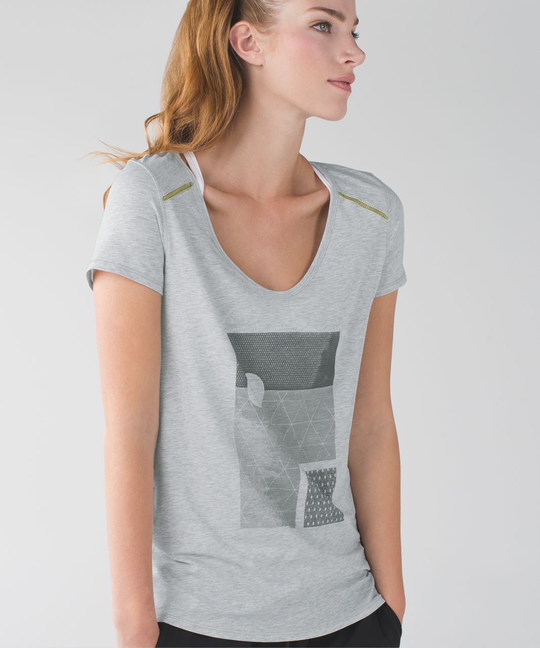 Lululemon Superb Short Sleeve Tee - Heathered Light Grey