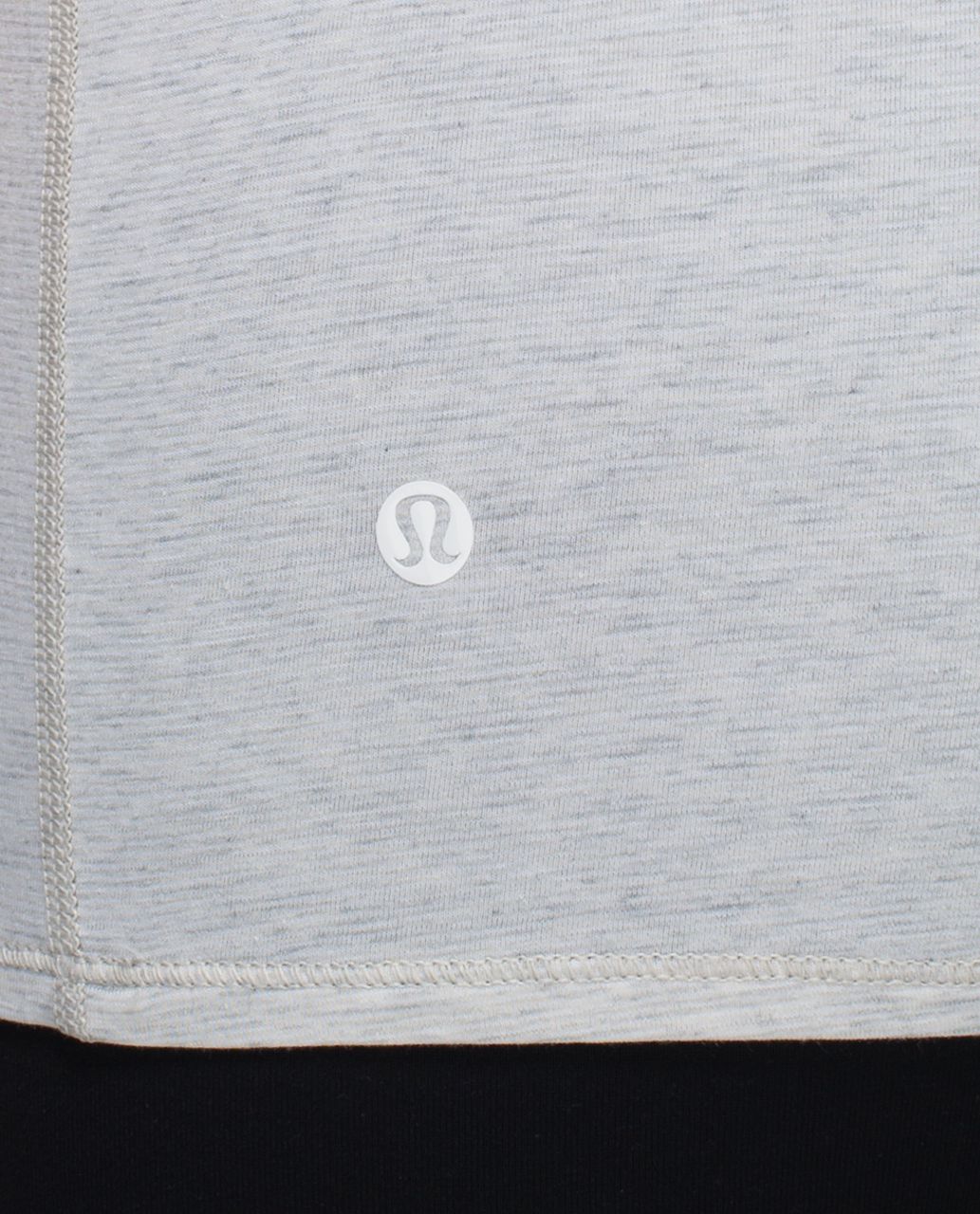 Lululemon Superb Short Sleeve Tee - Wee Stripe Heathered Light Grey White