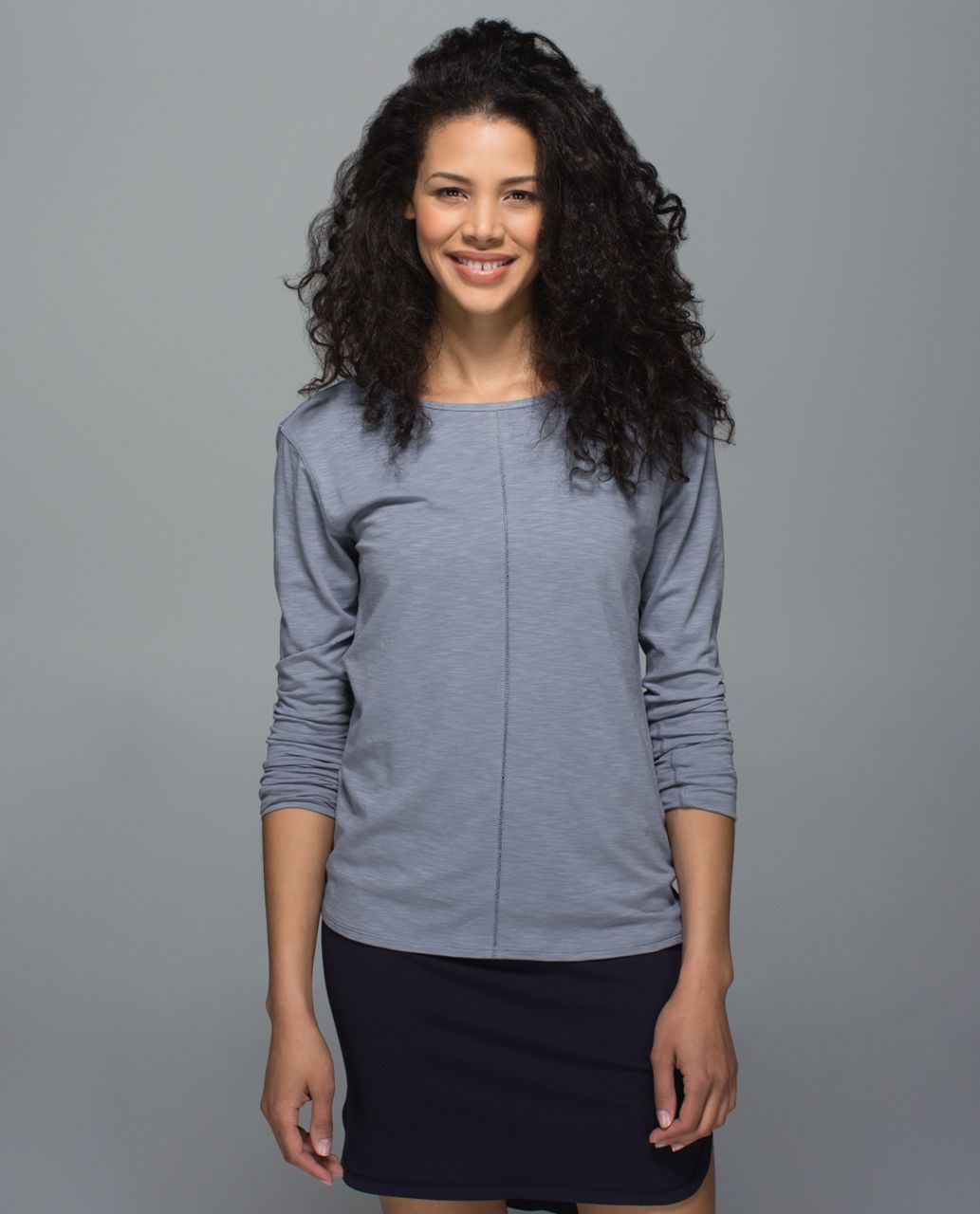 Lululemon Superb Long Sleeve Tee - Blue Denim