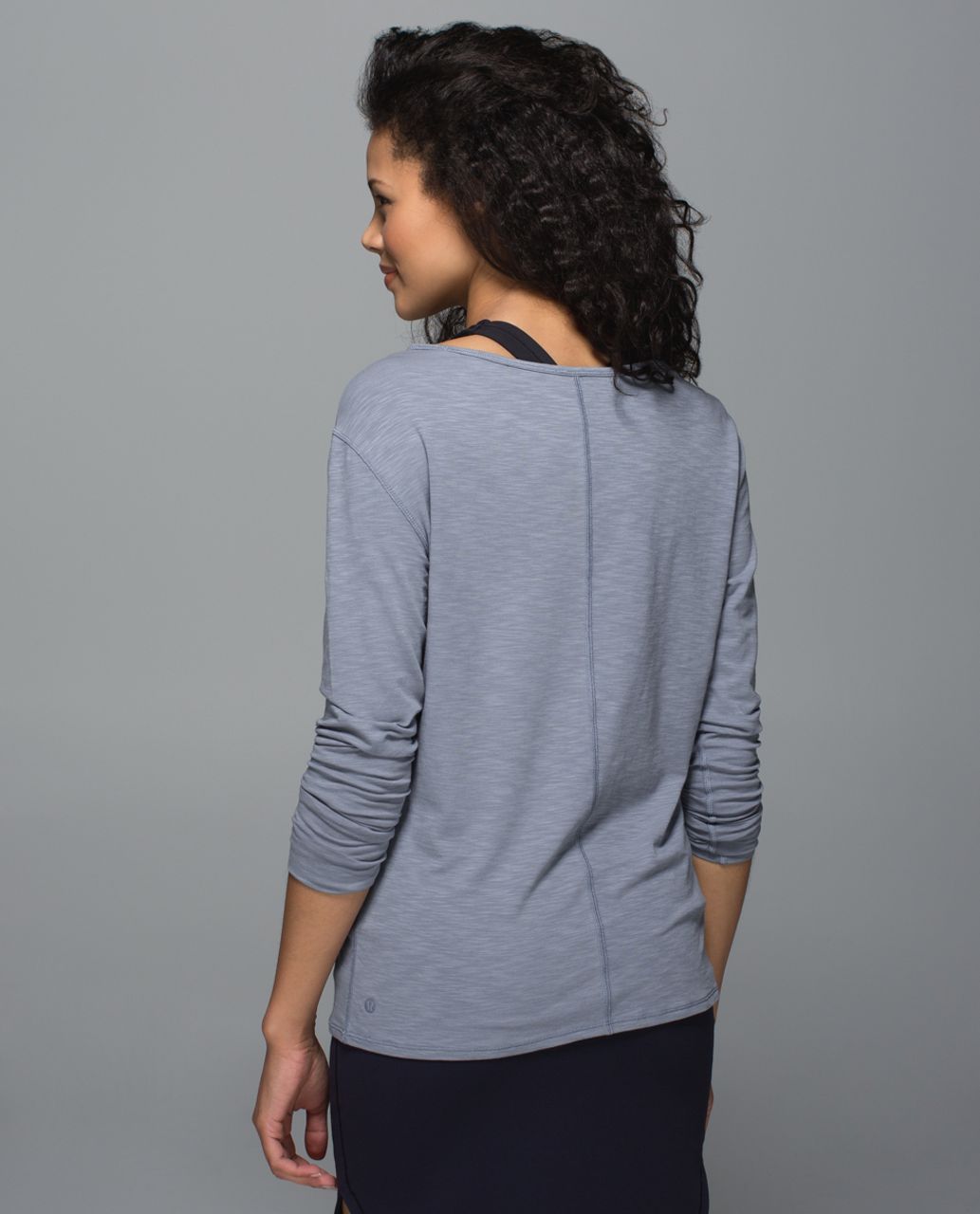 Lululemon Superb Long Sleeve Tee - Blue Denim