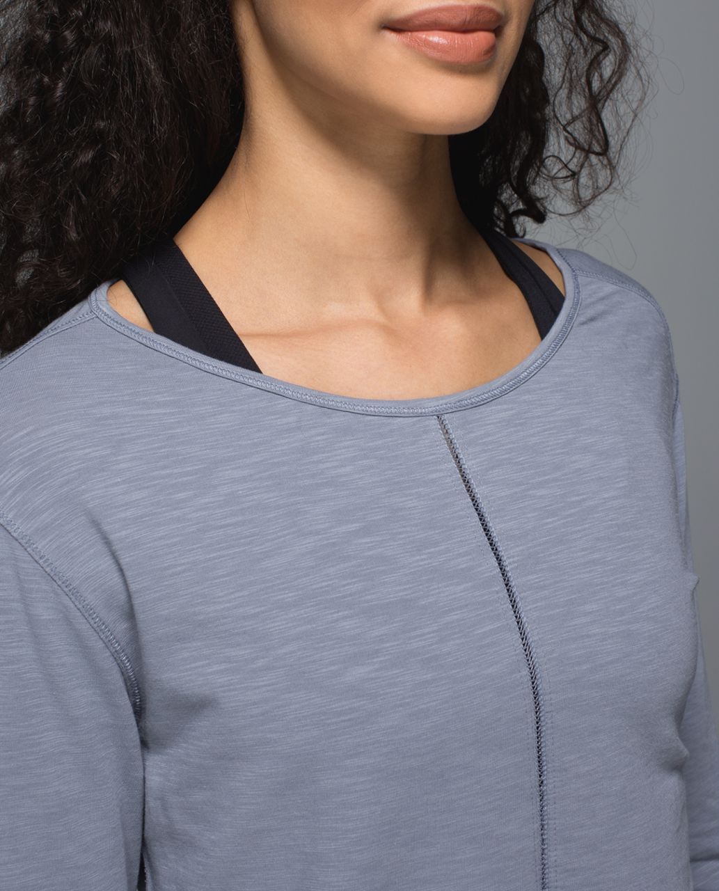 Lululemon Superb Long Sleeve Tee - Blue Denim