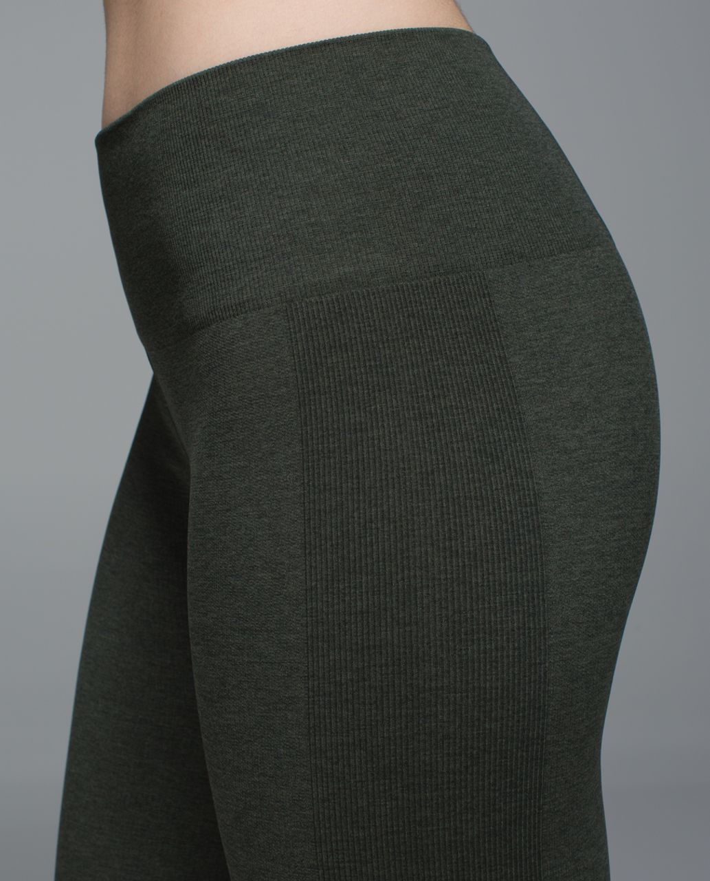 Lululemon Seamlessly Street Crop Heathered Medium Gray Leggings