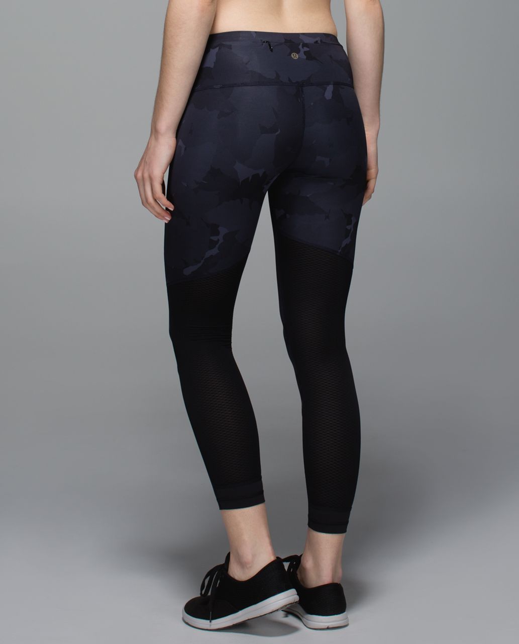 Lululemon All You Need Tight *Full-On Luxtreme - Palm Party Naval Blue Black / Black