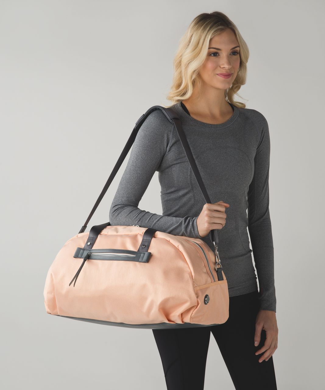 Lululemon All You Need Duffel - Peach Fuzz / White / Slate