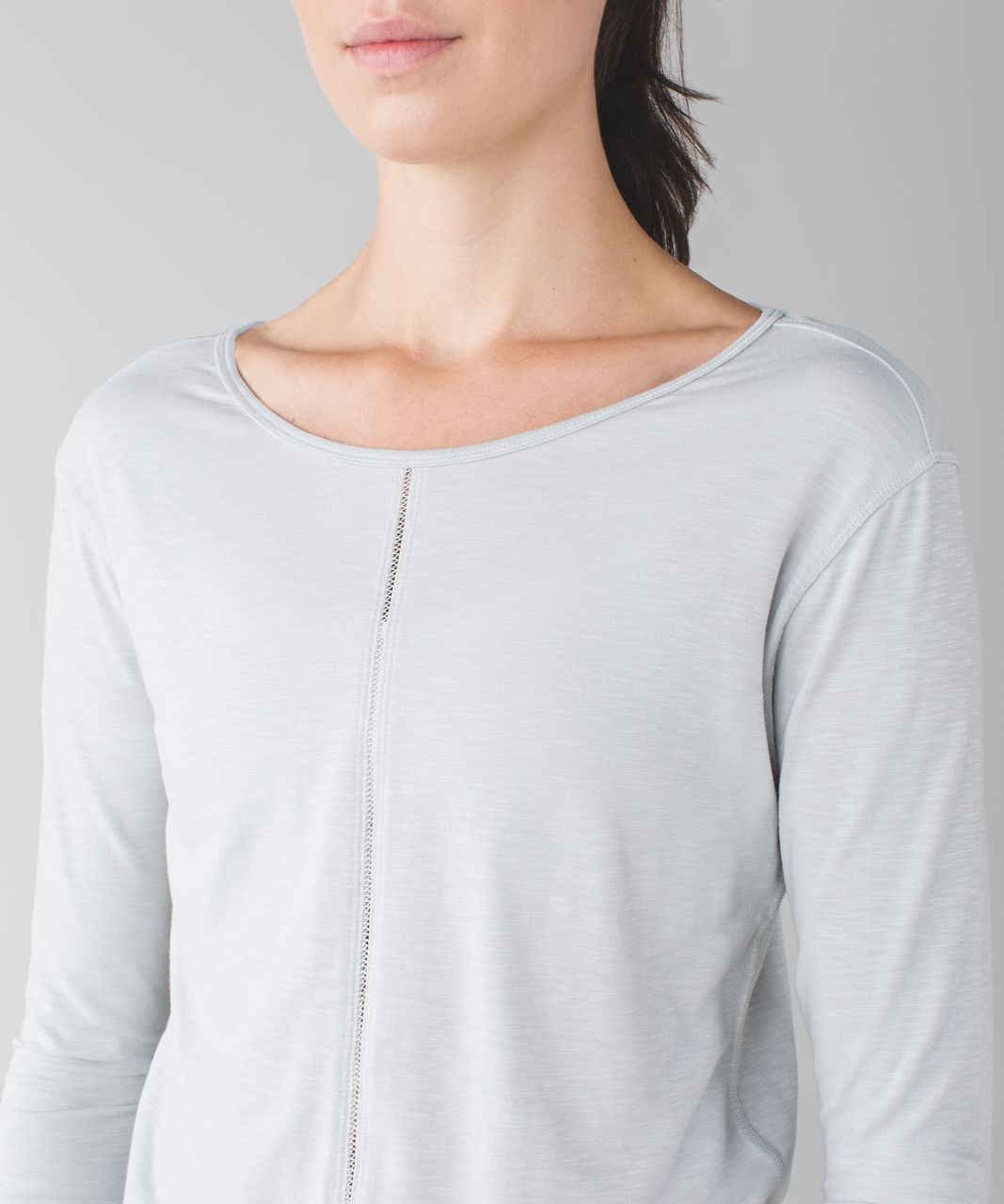 Lululemon Superb Long Sleeve Tee - Silver Spoon