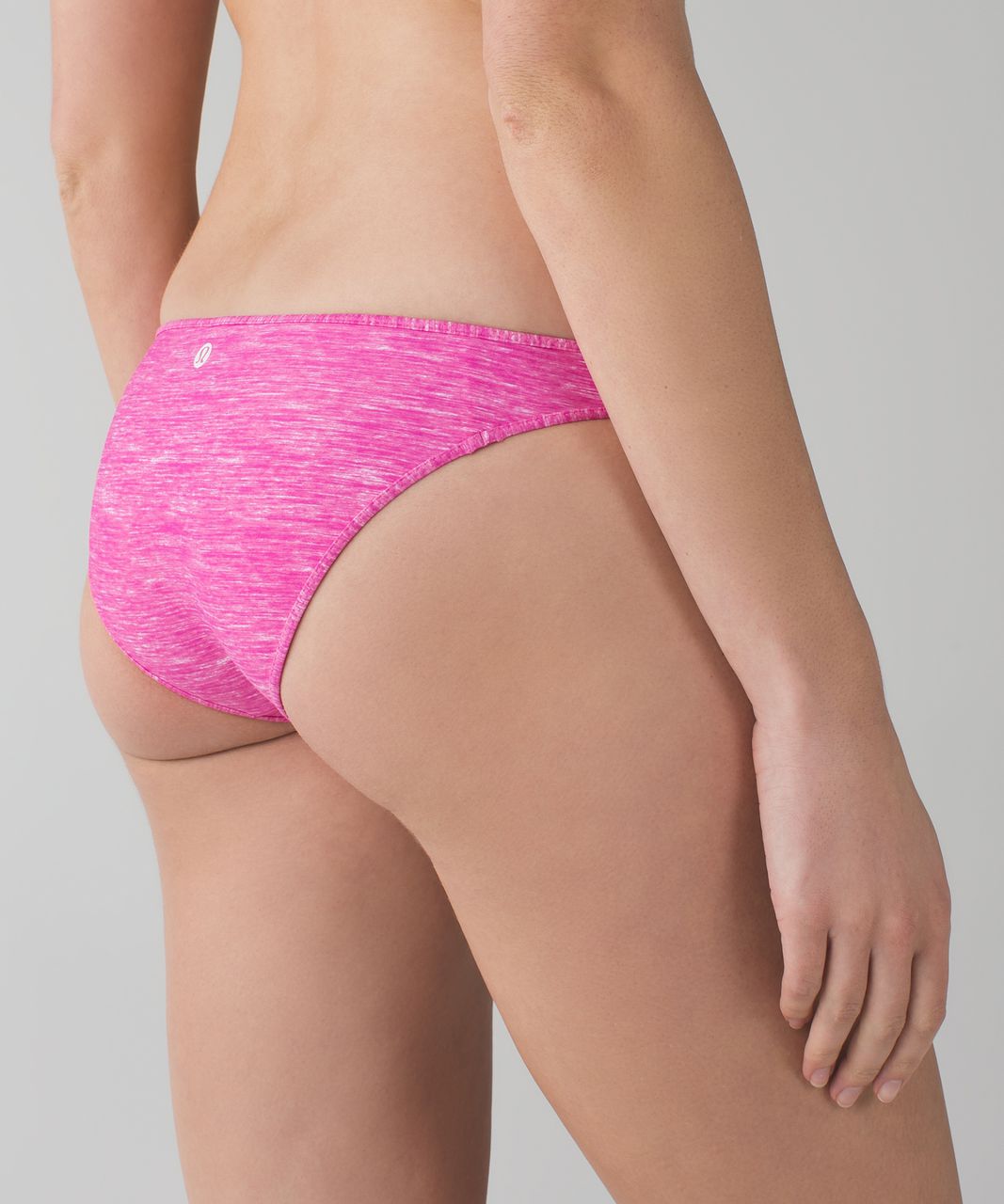 Lululemon Water:  Surf To Sand Bikini Bottom - Mini Oki Heathered Print White Pow Pink Light / White