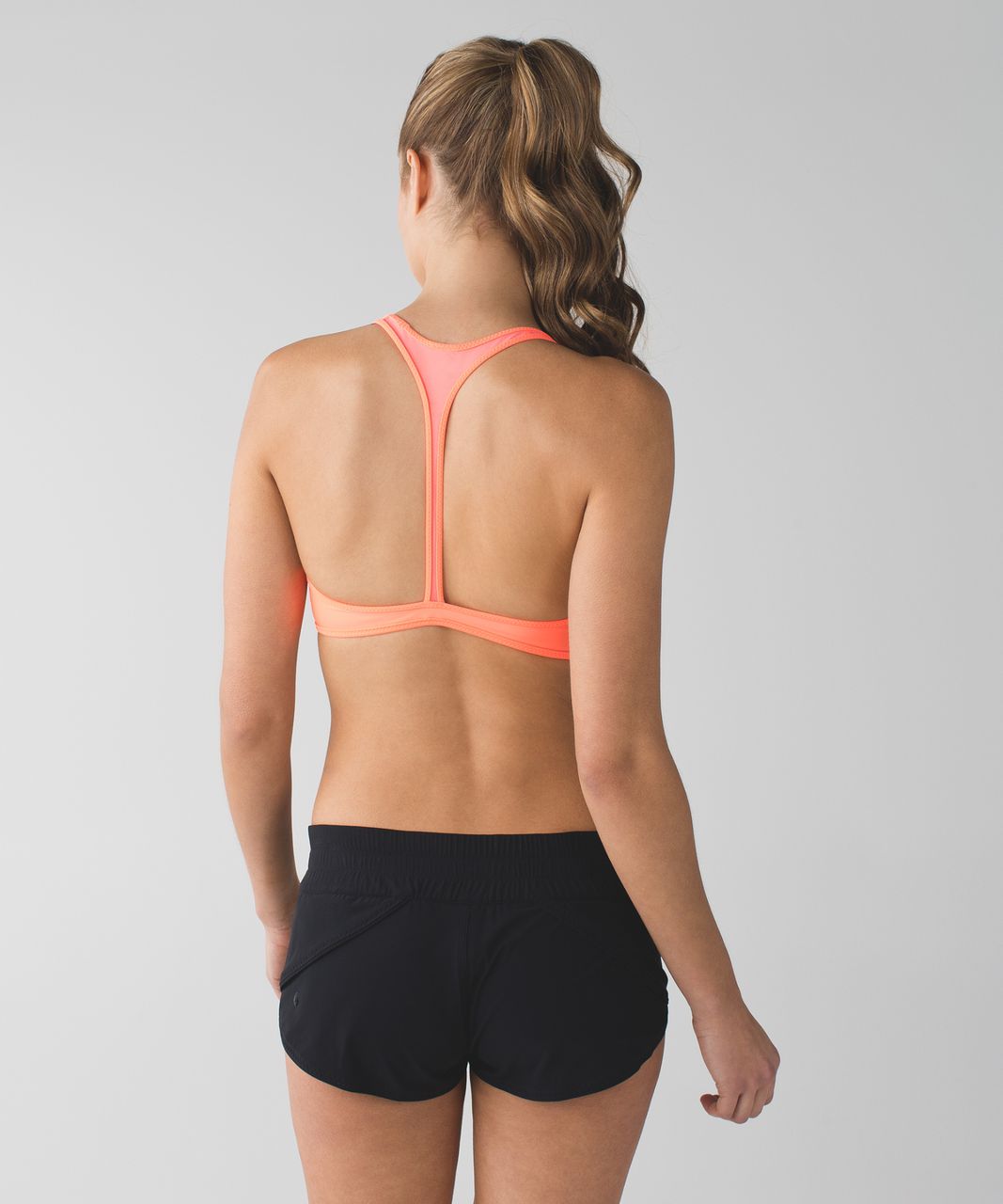 Lululemon Water:  Salty Swim Sport Top - Grapefruit / Mini Oki Heathered Print Silver Spoon Slate