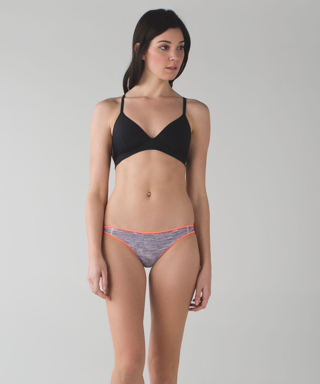 Lululemon Water:  Surf To Sand Bikini Bottom - Grapefruit / Mini Oki Heathered Print Silver Spoon Slate