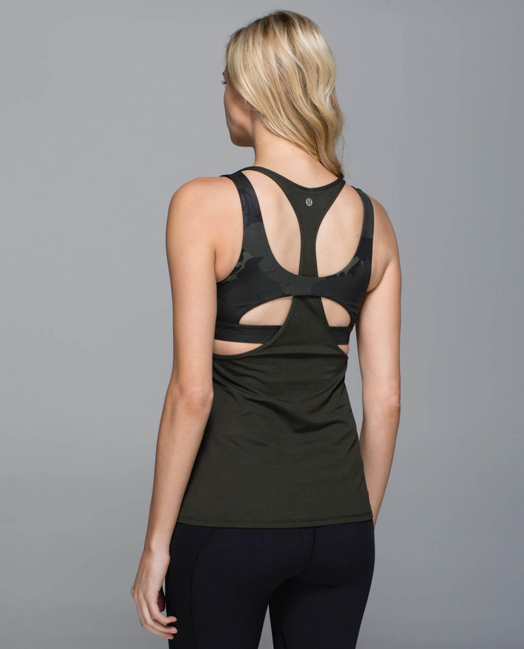 Lululemon All Sport Support Tank - Electric Coral / Deep Navy