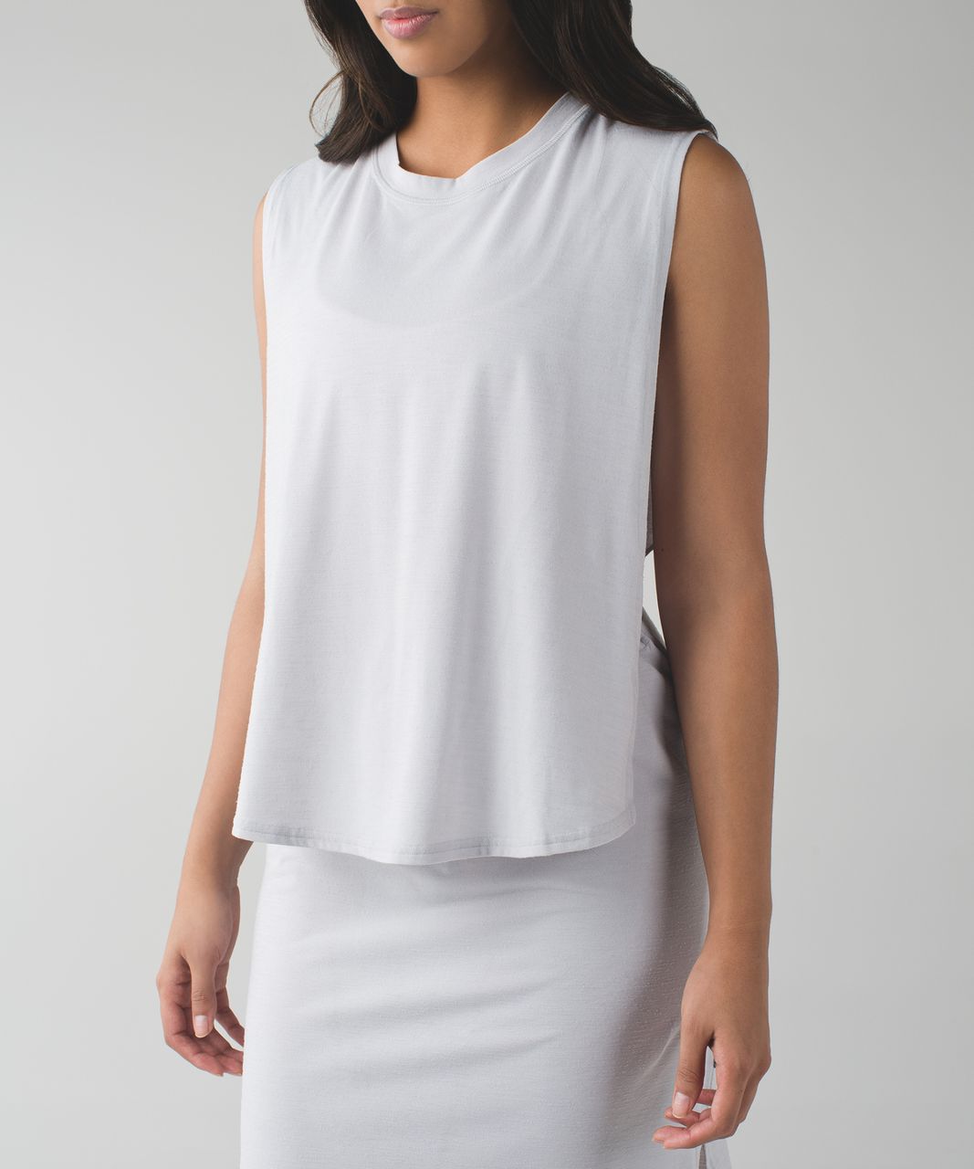 Lululemon Layer Up Dress - Heathered Silver Spoon - lulu fanatics