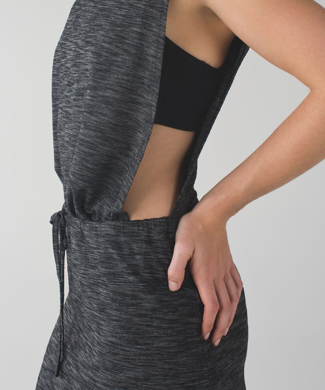 Lululemon All Aligned A-line Dress - Black - lulu fanatics