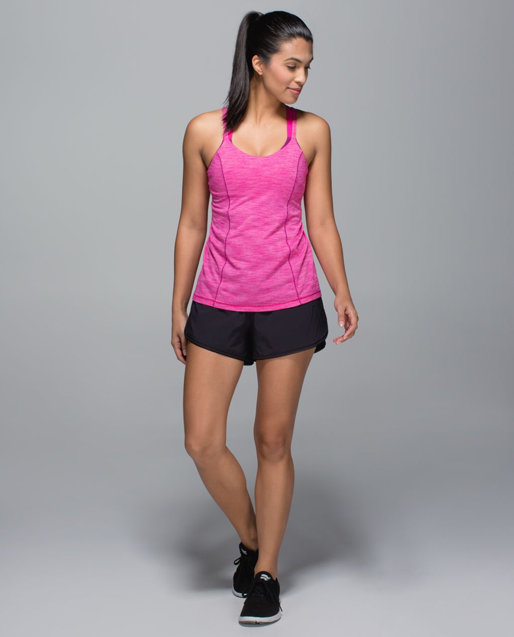 Lululemon Run For Gold Tank - Heathered Jewelled Magenta / Regal Plum