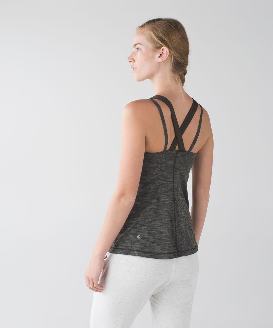 Lululemon Run For Gold Tank - Heathered Gator Green / Deep Camo