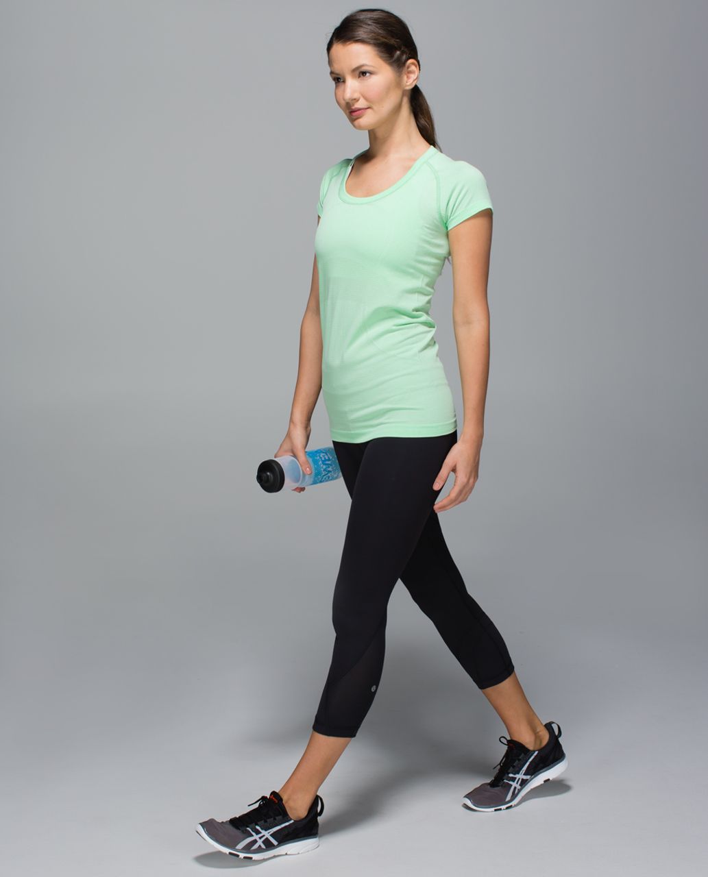 Lululemon Swiftly Tech Short Sleeve Scoop - Heathered Pistachio - lulu  fanatics