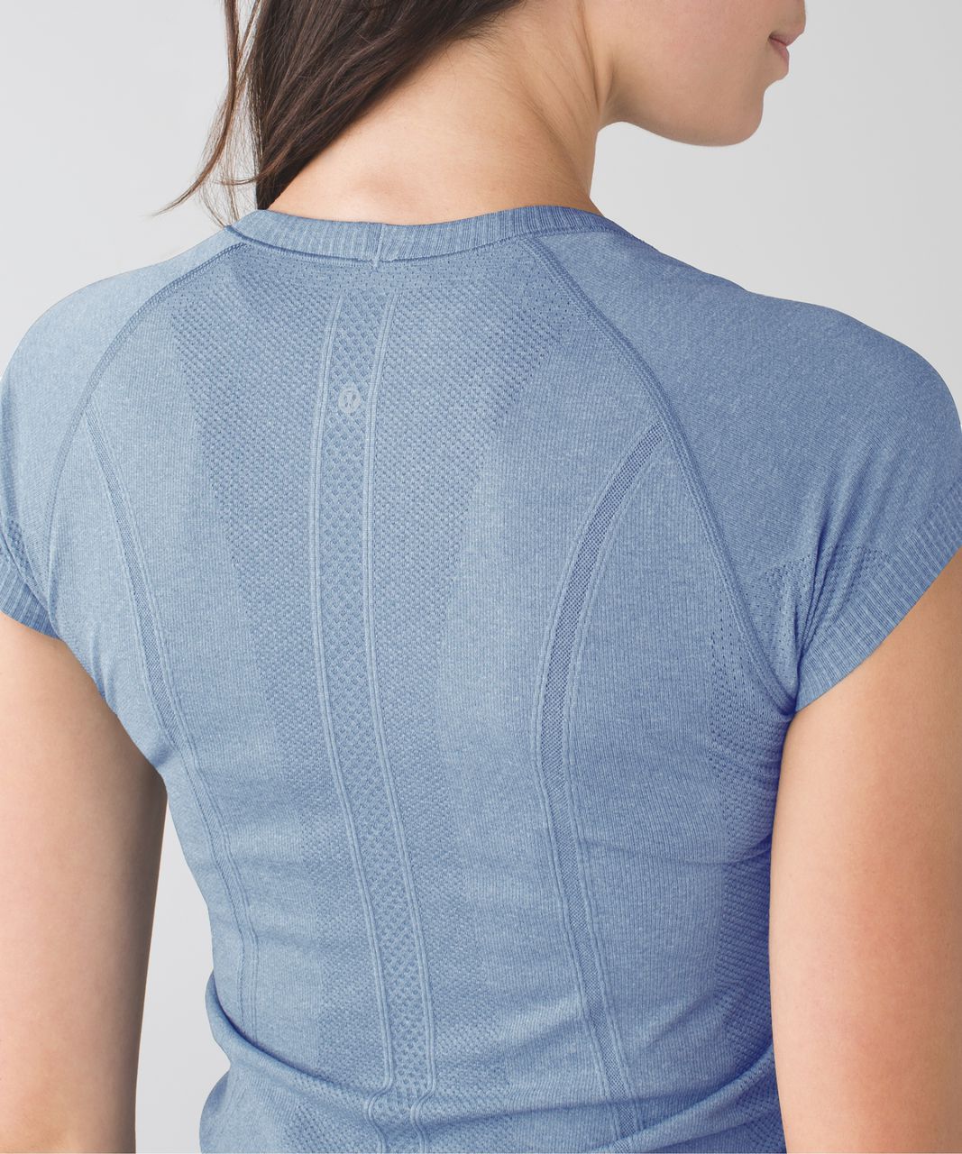 Lululemon Swiftly Tech Short Sleeve Scoop - Heathered Blue Denim